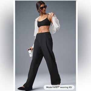 ALO Yoga Black Wide Leg Pants